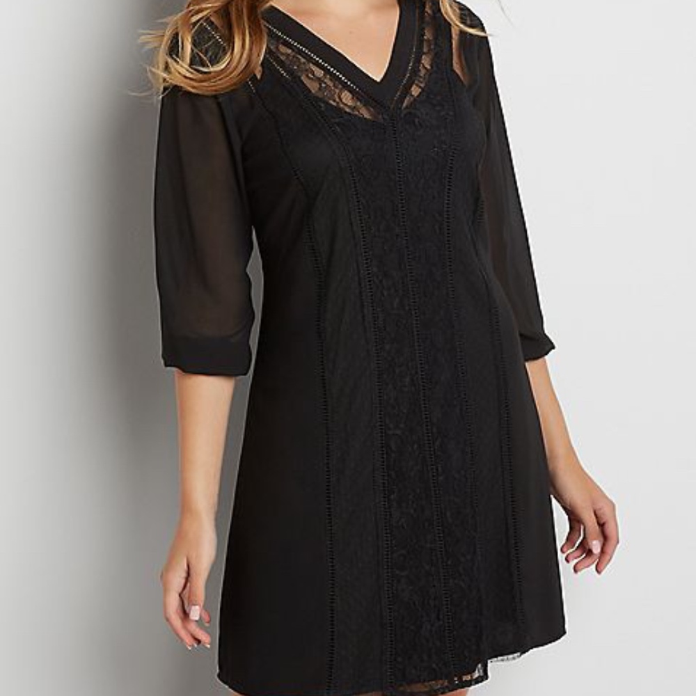 Maurice’s black sheer midi dress